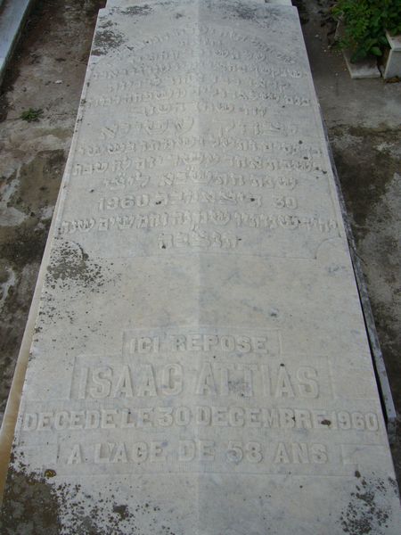 Tombstone of ATTIAS Isaac