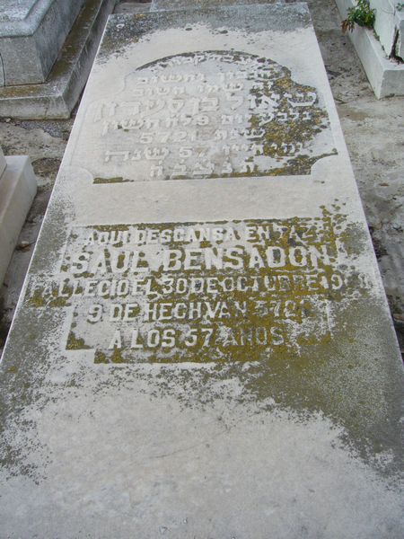 Grabstein von BENSADON Saul