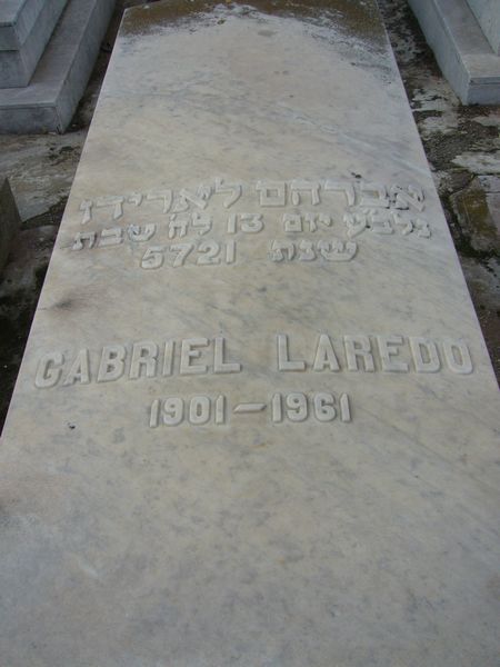 Tombstone of LAREDO Gabriel Abraham