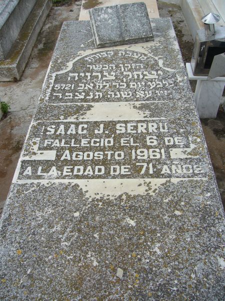 Tombstone of SERRUYA Isaac J.