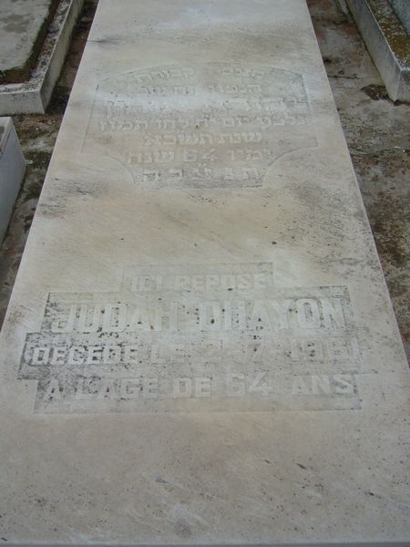 Tombstone of OHAYON Judah