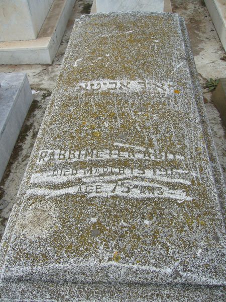 Tombstone of ABITTAN Meyer Rabbi