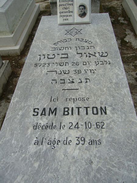 Lápide de BITTON Sam