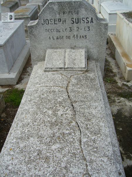 Tombstone of SUISSA Joseph