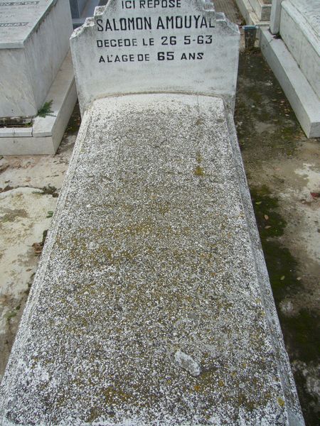 Lápide de AMOUYAL Salomon
