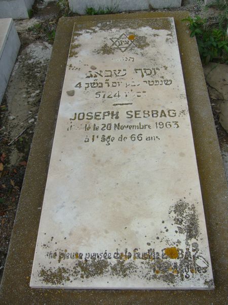 מַצֵּבה פון SEBBAG Joseph