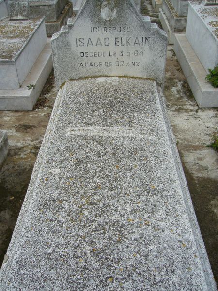 Stèle de ELKAIM Isaac