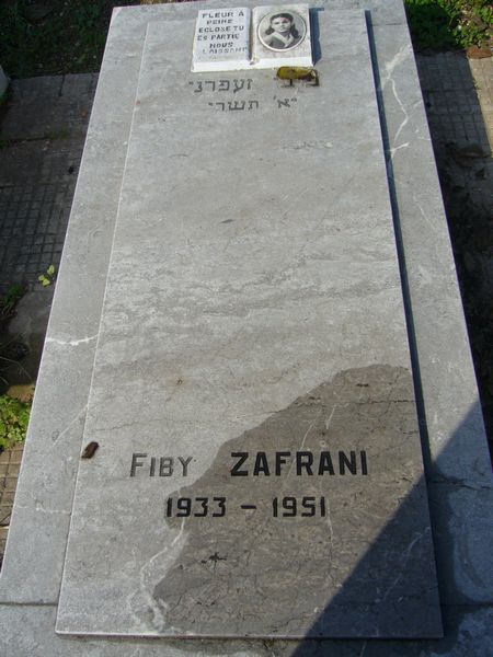 شاهدة قبر ZAFRANI Fiby