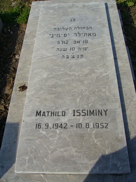 Stèle de ISSIMINY Mathild