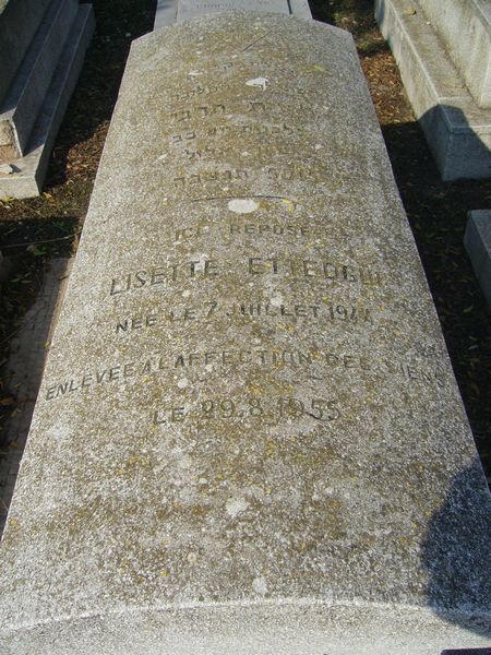 Stèle de ETTEDGUI Lisette