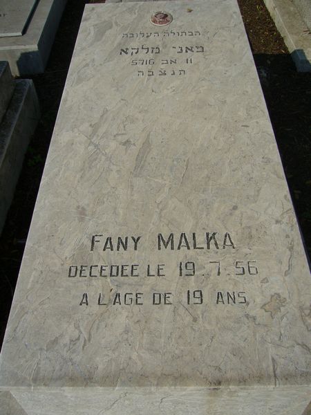 MALKA Fany 的墓碑