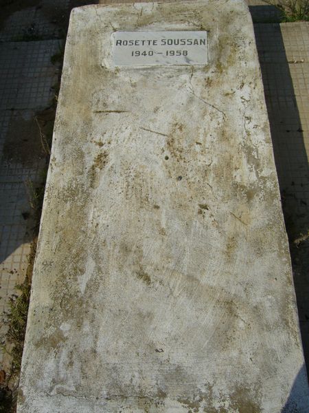 Tombstone of SOUSSANA Rosette