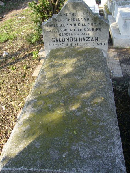 מַצֵּבה פון HAZAN Salomon