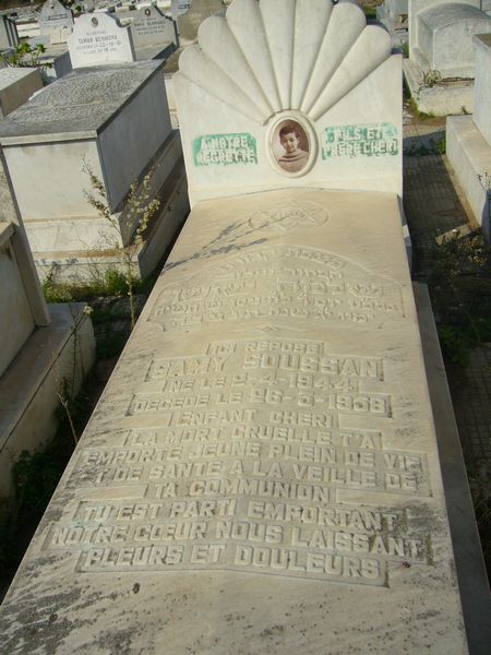 Lápide de SOUSSANA Samy