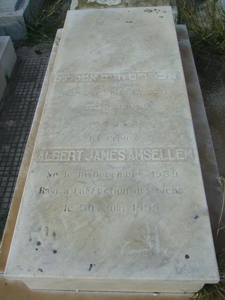 Tombstone of AMSELLEM Albert James