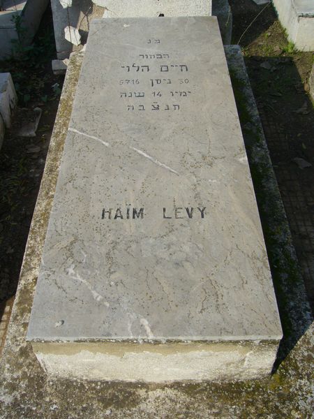 شاهدة قبر LEVY Haim