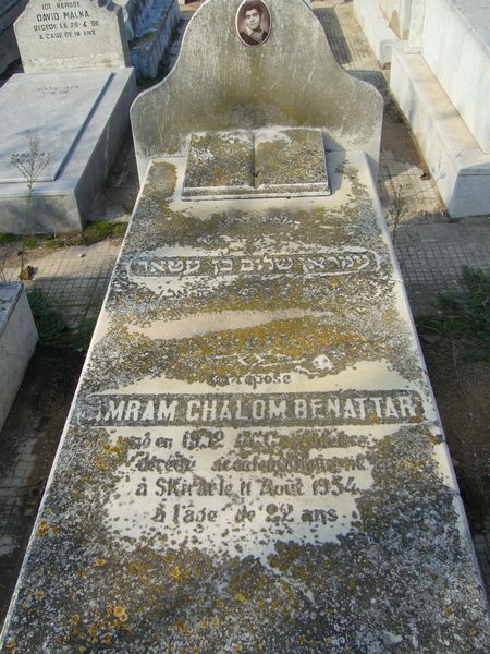 Lápide de BENATTAR Amram Chalom