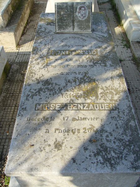 Lápide de BENZAQUEN Moise