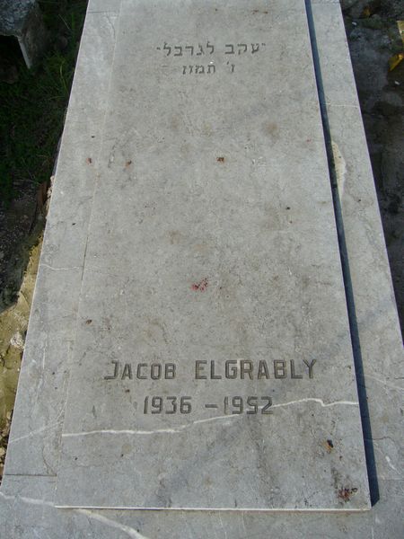 Grafsteen van ELGRABLY Jacob