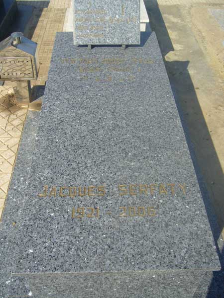 Tombstone of SERFATY Jacques