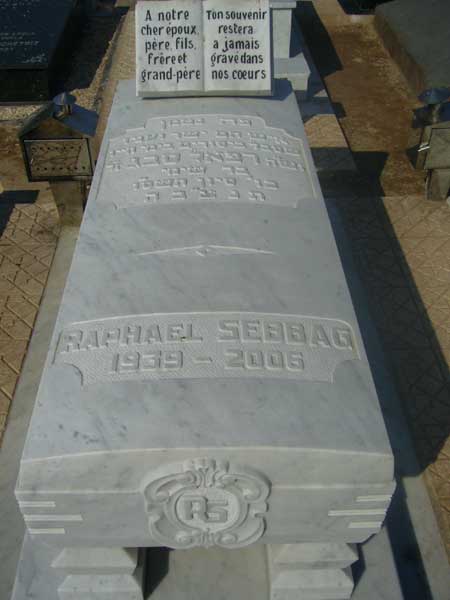 Tombstone of SEBBAG Raphael
