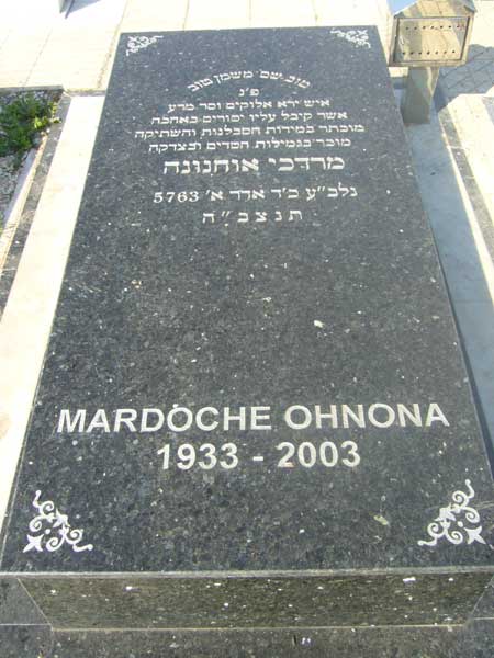 Tombstone of OHNONA Mardoche