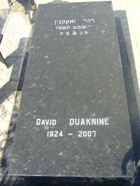 Grabstein von OUAKNINE David