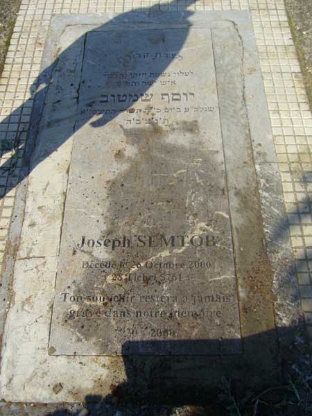 Tombstone of SEMTOB Joseph