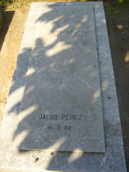 מַצֵּבה פון PEREZ Jacob