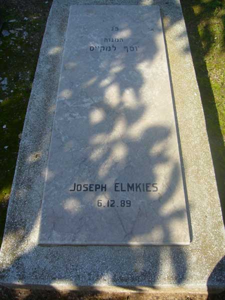 Stèle de ELMKIES Joseph