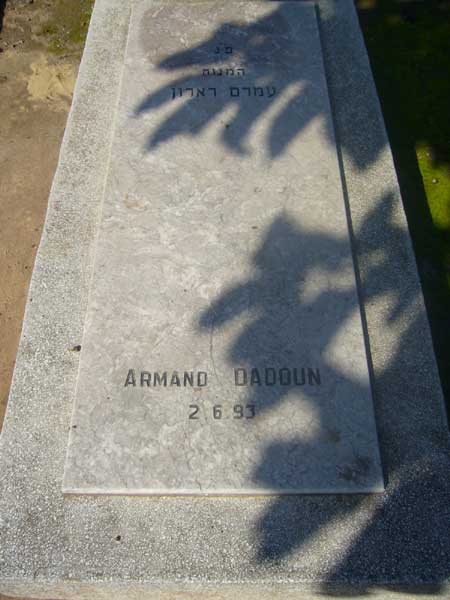 Grafsteen van DADOUN Armand