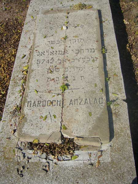 AMZALLAG Mardoche fejfája
