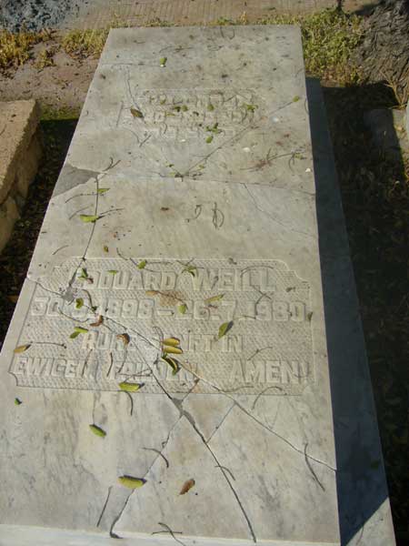 Stèle de WEIL Edouard Abraham