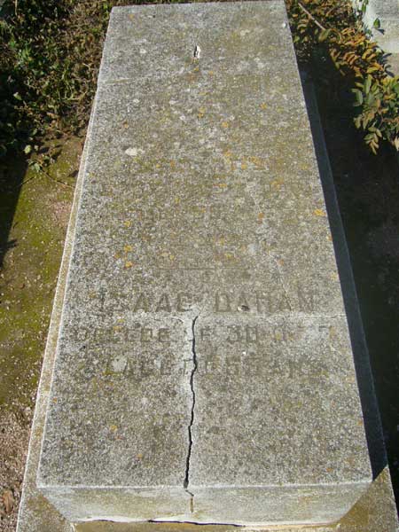 Grafsteen van DAHAN Isaac