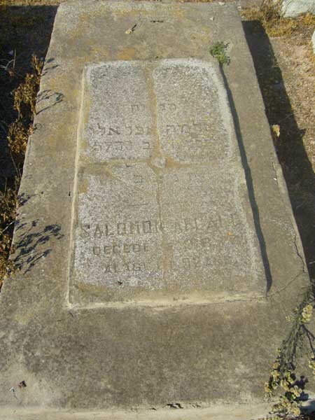Lápide de AFLALO Salomon
