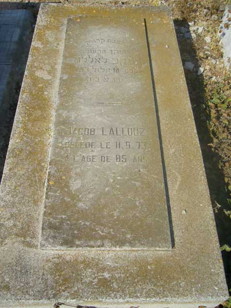 Tombstone of LALLOUZ Jacob