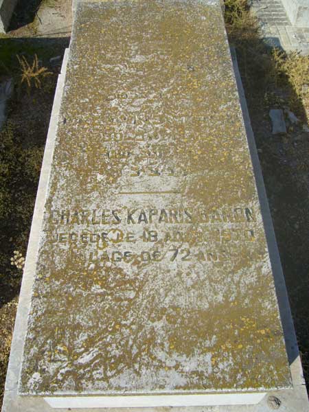 KAPARIS BANON Charles 的墓碑