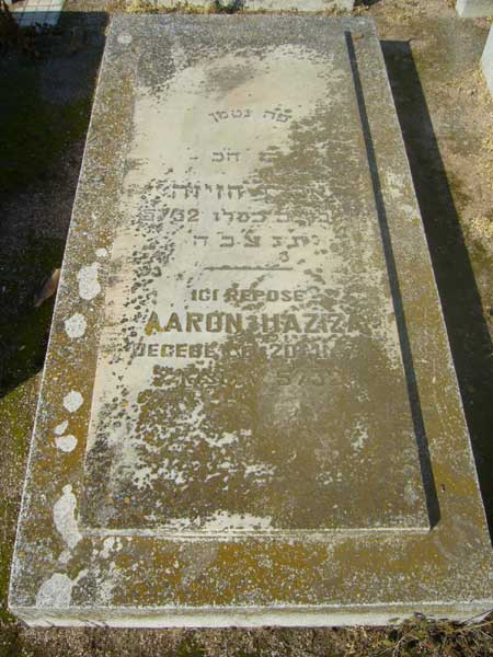 Grabstein von HAZIZA Aaron