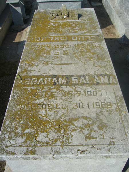Grabstein von SALAMA Abraham