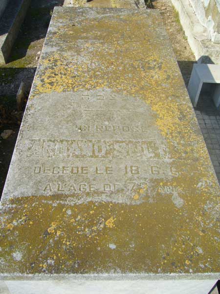 Tombstone of SULTAN Armand
