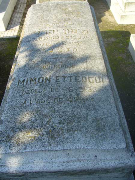 Stèle de ETTEDGUI Mimon