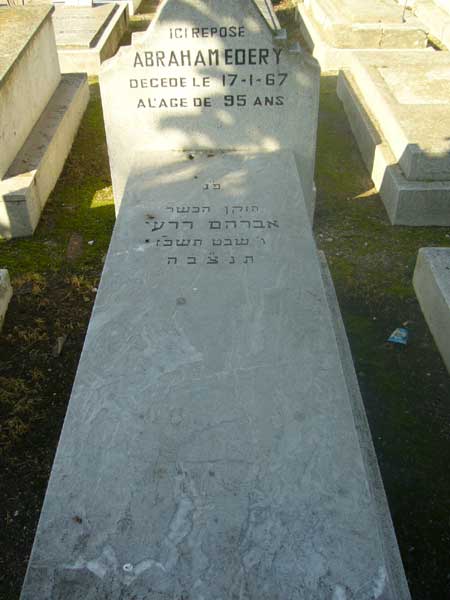 EDERY Abraham fejfája