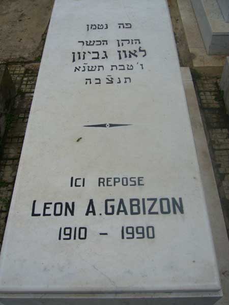Stèle de GABIZON Leon A.