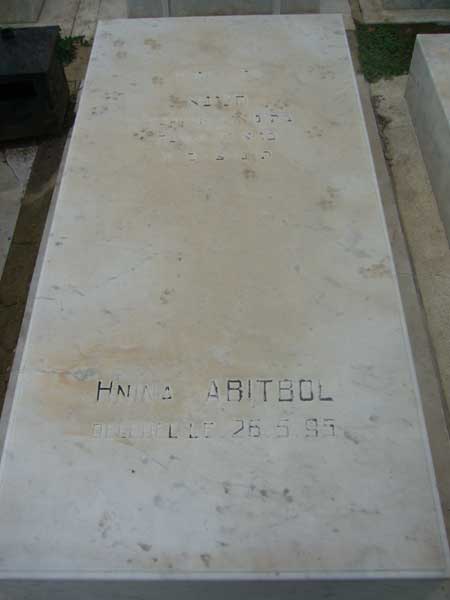 Tombstone of ABITBOL Hnina