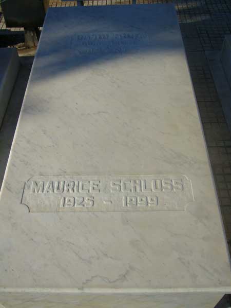 מצבת SCHLUSS Maurice