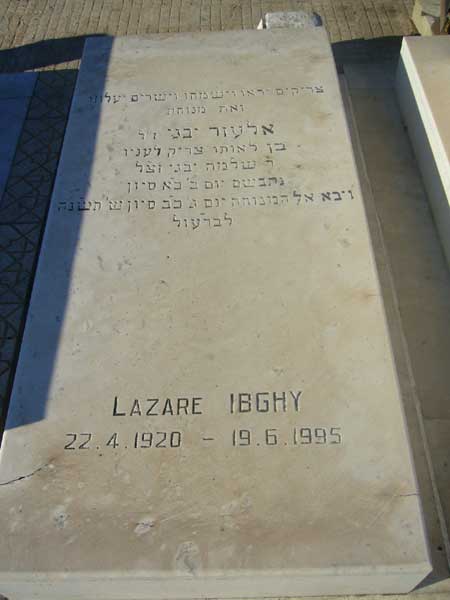 Tombstone of IBGHY Lazare
