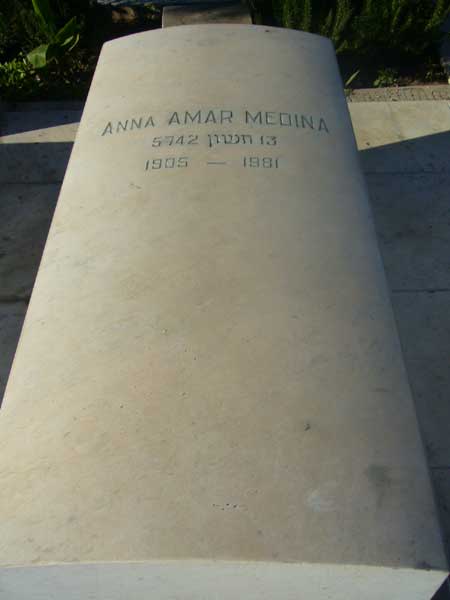 AMAR Anna fejfája