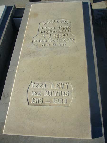 Tombstone of LEVY Izza