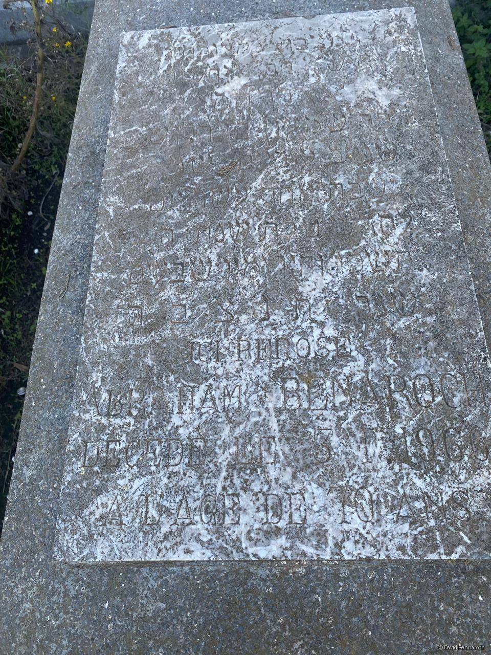 Stèle de BENAROCH ABRAHAM