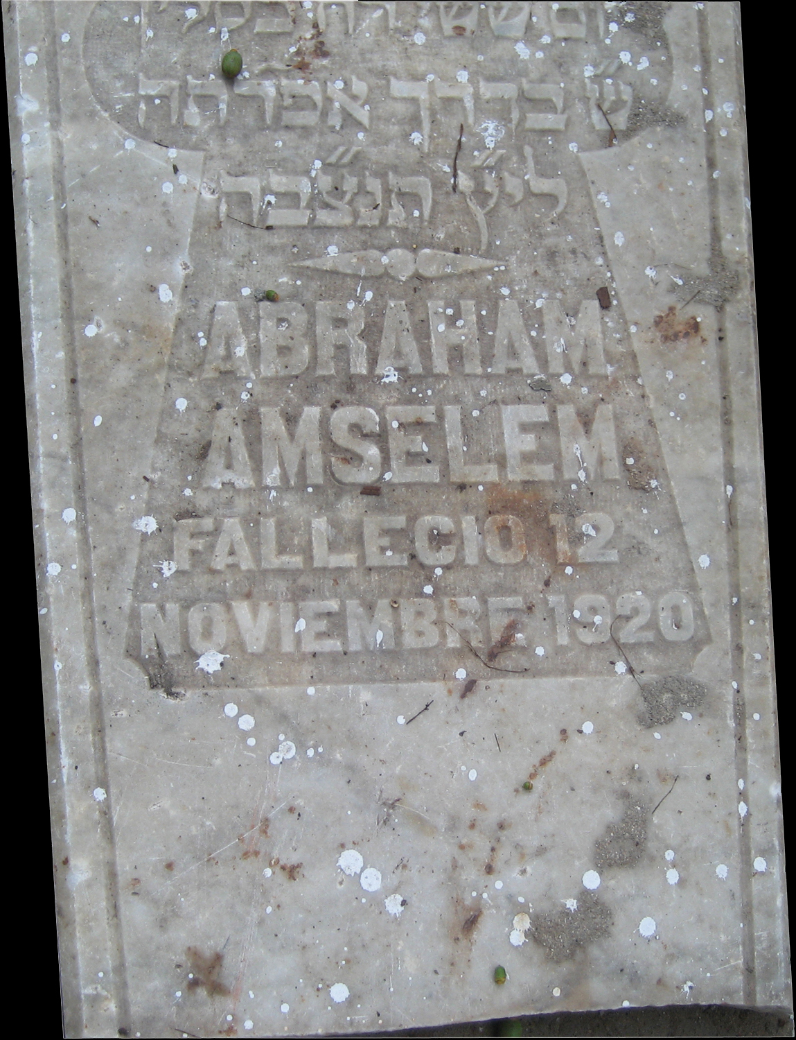 Stèle de Amselem Abraham